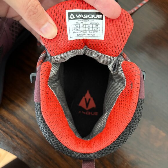 Vasque Breeze LT NTX Maroon/Purple Hiking Boots - Size 6.5 - Picture 5 of 7